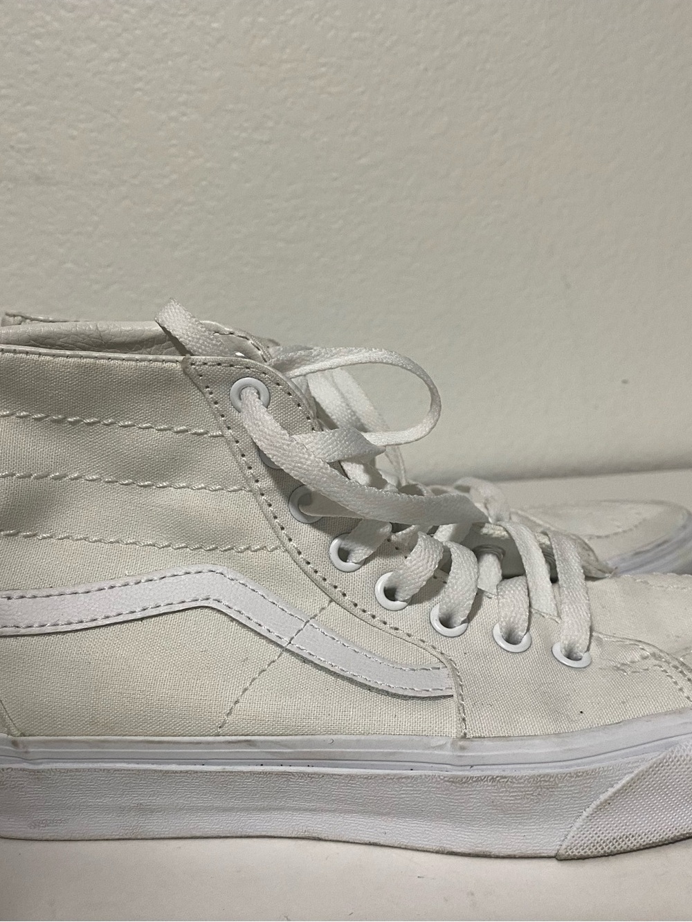 Vans White High-Top Canvas Women's Sneakers